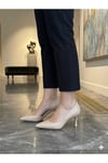 Bej Cilt (Flat) Kadın Stiletto Ayakkabı