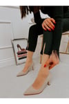 Bej Tüvit (Simple) Kadın Stiletto