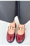 Bordo Rugan Oxford Ayakkabı