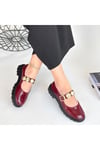 Bordo Rugan Oxford Ayakkabı