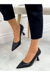 Siyah Cilt (Simple) Kadın Stiletto