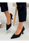 Siyah Tüvit (Simple) Kadın Stiletto