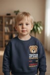 Ayıcık Figürlü Nakışlı Sweatshirt