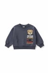 Ayıcık Figürlü Nakışlı Sweatshirt