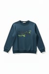 Çocuk Skater Baskılı Sweatshirt
