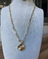 14K Çelik Gold Madalyon Kolye – 50 cm Zincir –