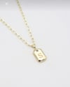 14K Çelik Harf Kolyeler (50+5 cm)