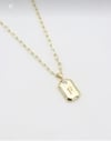 14K Çelik Harf Kolyeler (50+5 cm)