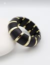 14K Gold Çelik Lastikli Bileklik – Zamansız ve Modern Tasarım