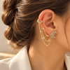 Ay Işığı Zincirli Earcuff