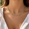 Gold Balık Sırtı Çelik Kolye – 45 cm