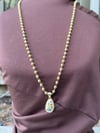 Gold Nazar Damla Kolye – 60 CM