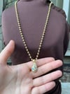 Gold Nazar Damla Kolye – 60 CM