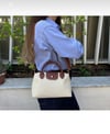 Kadın Mini Hasır Çanta – El ve Omuz Askılı Şık Model (21*17 cm)