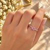 Pembe Baget Taşlı Yüzük – 8 Numara 