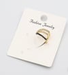 Siyah Taş Detaylı Gold Earcuff