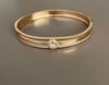 Yaz Işıltısı Gold Rose Çelik Kelepçe Bileklik