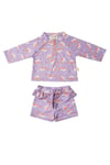 Alt Üst Mayo Set- Rainbow Unicorn Lilac