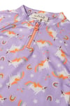 Alt Üst Mayo Set- Rainbow Unicorn Lilac