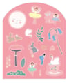 FLOSS & ROCK Tak Çıkart Sticker Oyun Sahnesi / Enchanted