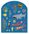 FLOSS & ROCK Tak Çıkart Sticker Oyun Sahnesi / Deep Sea