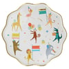 Meri Meri - Animal Parade Dinner Plates - Hayvan Geçit Töreni Tabaklar (L) (8'li)