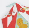 Meri Meri - Circus Shaped Big Top Napkins - Şekilli Sirk Peçete (16'lı)