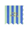 Meri Meri - Stripe Happy Birthday Large Napkins - Çizgili Happy Birthday Peçeteler (L) (x16)