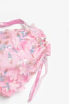 Pembe Çiçek ve Pul Detaylı Kız Çocuk Çanta Pembe 