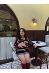 Çizgili Triko Kazak
