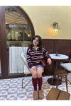 Çizgili Triko Kazak