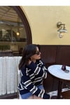 Çizgili Triko Kazak