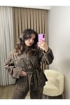 Leopar Denim Ceket