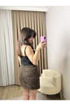 Leopar Denim Etek