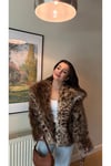 Leopar Desen Premium Kürk