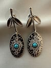 14K Özel Seri Çiçek Küpe(Silver)