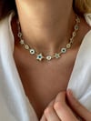 14K Özel Seri Nazarlı ve Sedefli Kolye