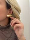 3 Dilim Gold Küpe