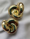 Gold Düğüm Küpe