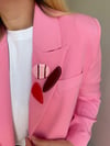 Marka Model  3'lü Broş Seti Pembe