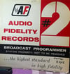 Audio Fidelity Records - Broadcast Programmer #2 (Rare Promo LP) - Compilation