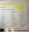 Moravský Folklór - Moravian Folk Songs (Supraphon, 1968) LP