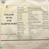 Zuzana Růžičková – English Music For Harpsichord (Supraphon - Made in Czechoslovakia)