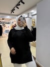 SİYAH TUNİK BAKLAVA DESEN