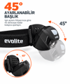 Evolite Shine 150 lm. Kafa Lambası - Siyah