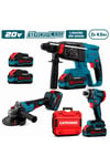 CATPOWER 5123 3'lü Set Taşlama+Kırıcı Delici+Vidalama