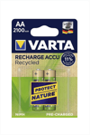 Varta AA 1.2V 2100mAh Ni-MH 2'li Paket Pil – Recycled (56816)