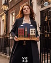 Londra Big Ben Temalı Ahşap Anahtarlık Askısı 35 cm x 35 cm