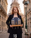 Paris Eyfel Kulesi Temalı Ahşap Anahtarlık Askısı – 35x35 cm