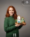 VexaDeco Home Serisi Duvar Askılı Anahtarlık Ev Hediyesi Dekoratif Anahtar Askısı 25 X 25 cm